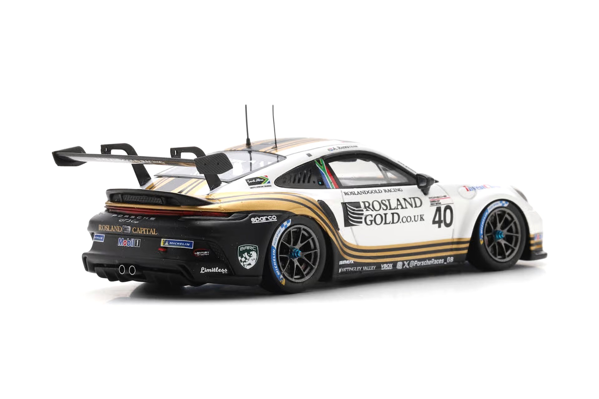 Porsche 911 GT3 Cup #40 A.Rackstraw Porsche Carrera Cup Great Britain Champion 2025 1:43 Spark