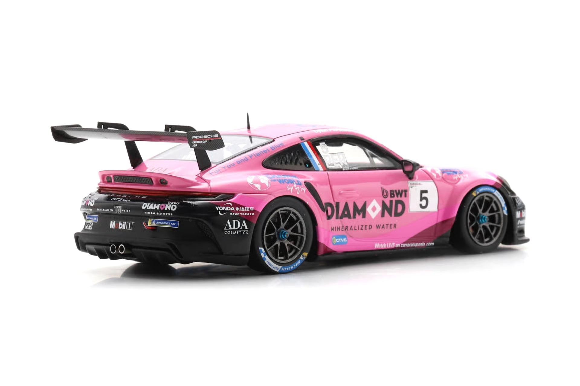 Porsche 911 GT3 Cup #5 D.Pereira Porsche Carrera Cup Asia Champion 2025 1:43 Spark