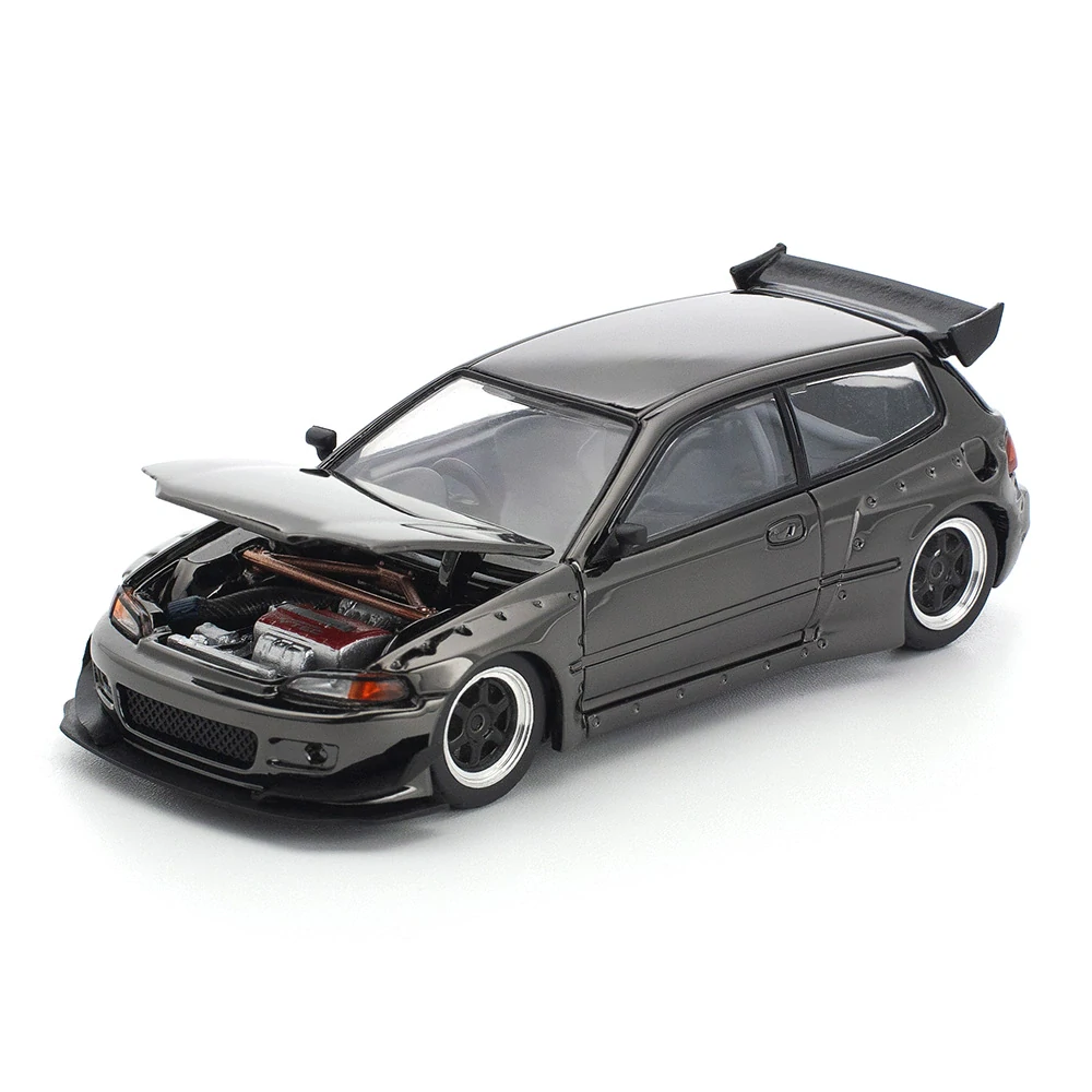 Honda Pandem Civic EG6 *The Dark Chrome Series* dark chrome 1:64 Pop Race