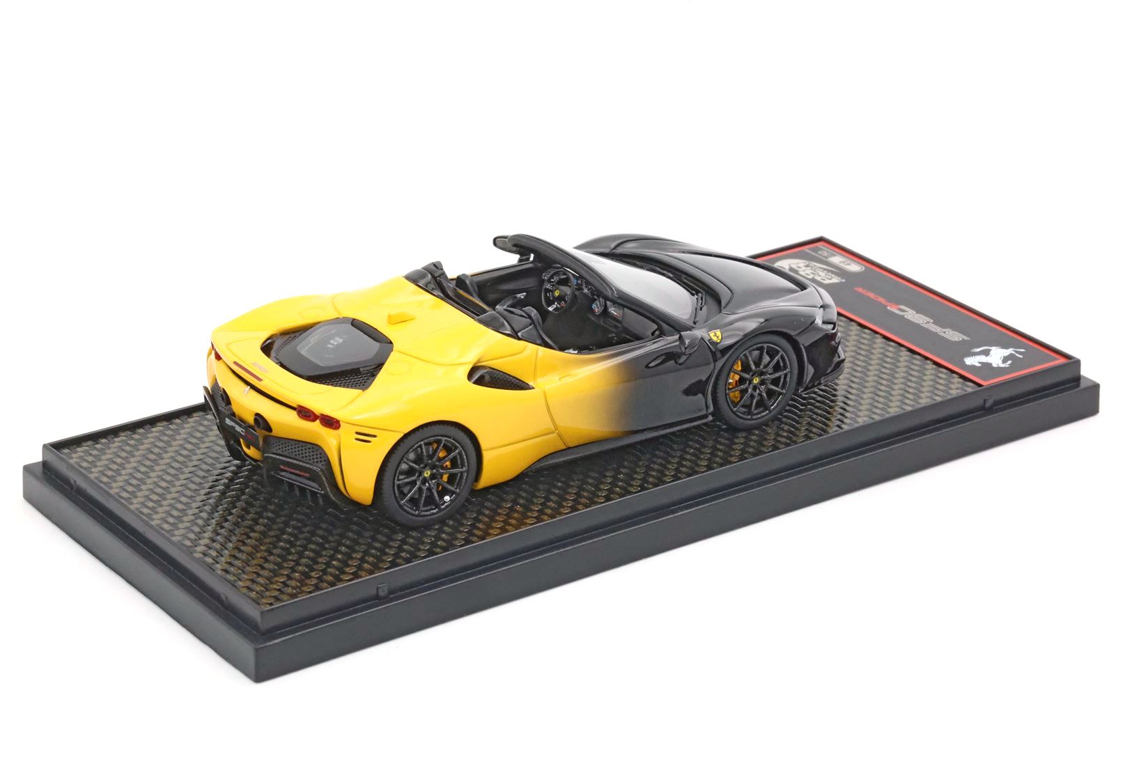 Ferrari SF90 Spider Yellow Black bicolor 1:43 B.B.R.