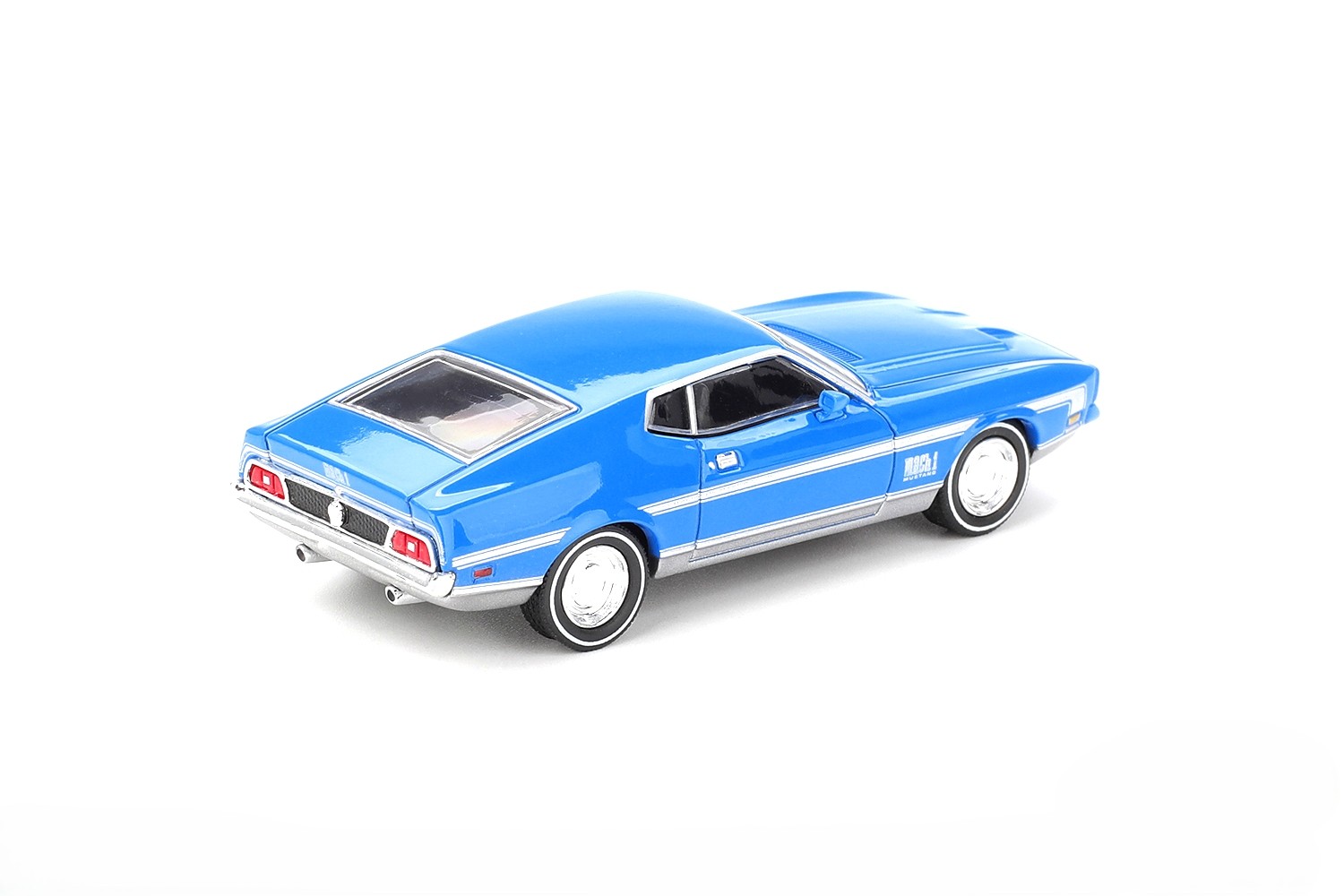 Ford Mustang Mach 1 1971 grabber blue 1:64 Mini GT