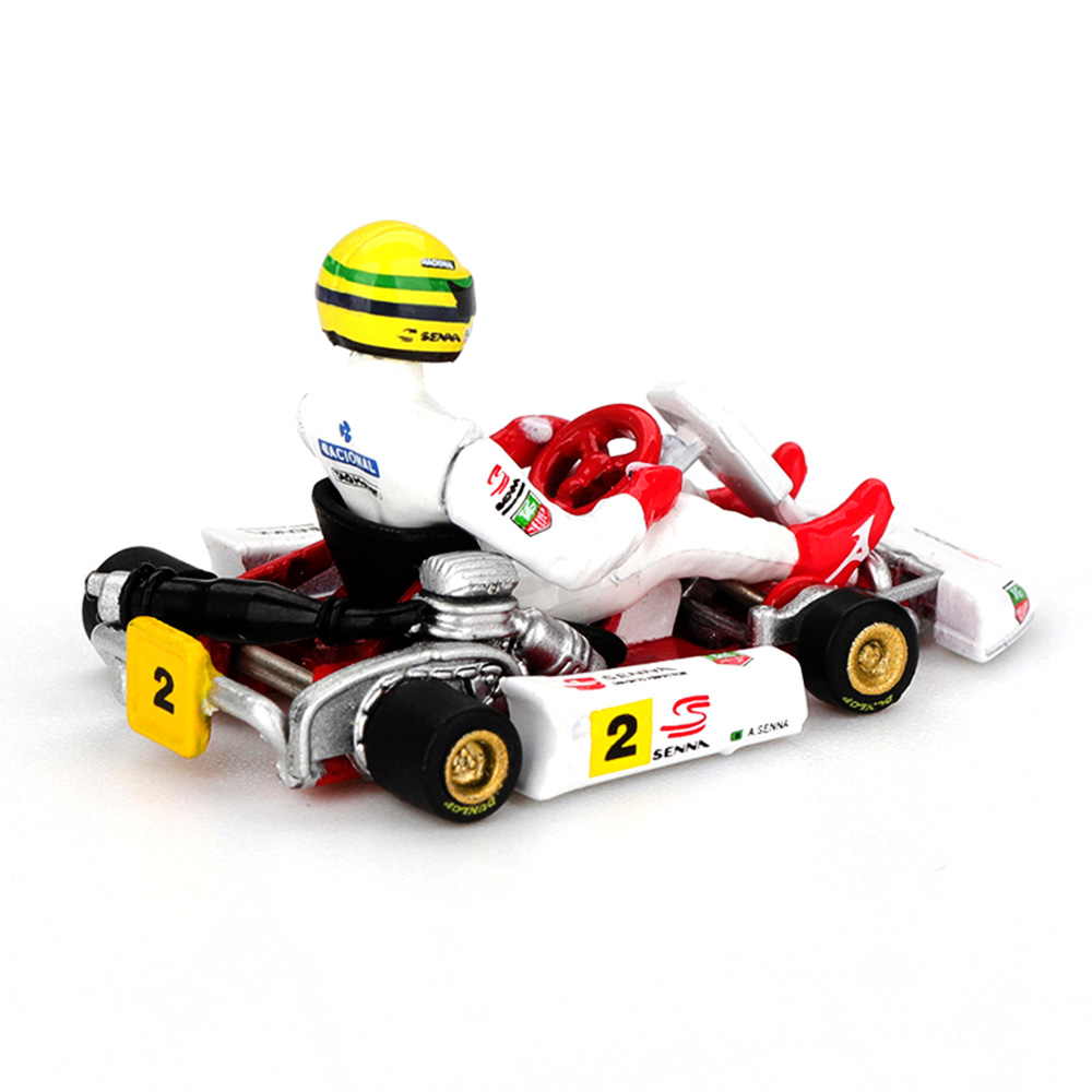 Senna Kart Formula K #2 A. Senna da Silva Masters Of Paris-Bercy 1993 With Blister Packaging 1:64 Mini GT
