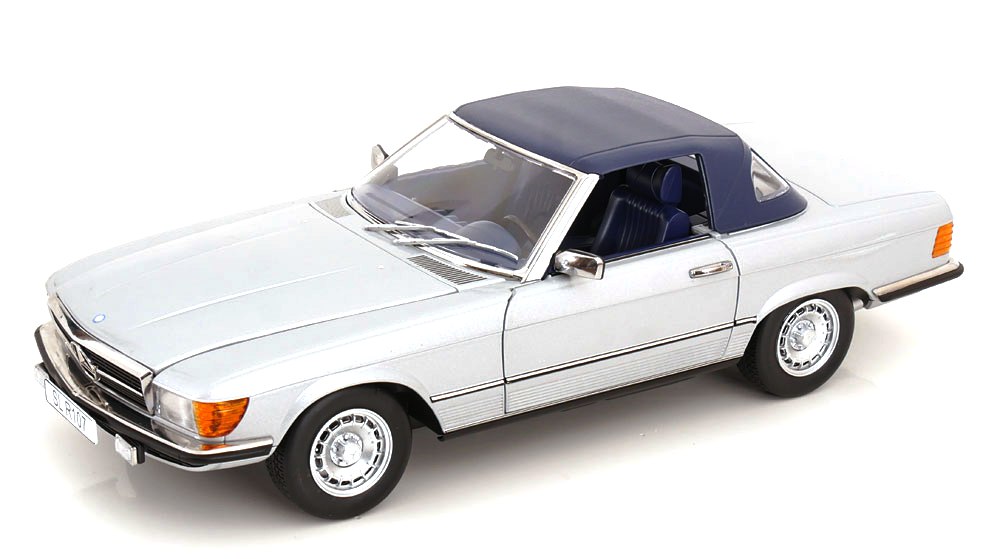 Mercedes-Benz 450SL R107 Europe 1985 silver 1:12 KK Scale