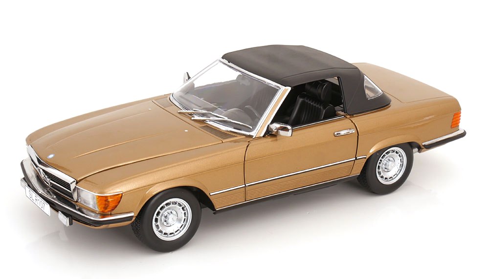 Mercedes-Benz 450SL R107 Europe 1985 gold metallic 1:12 KK Scale