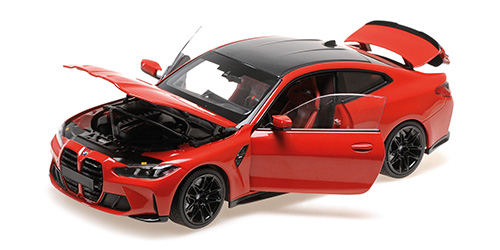 BMW M4 2024 red metallic 1:18 Minichamps 