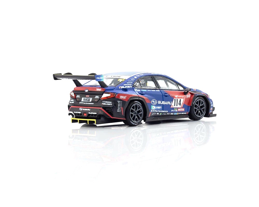 Subaru WRX STI #114 C. van Dam/T.Schrick/H.Yamauchi/T.Iguchi NBR 2023 With LED With Book 1:64 Kyosho