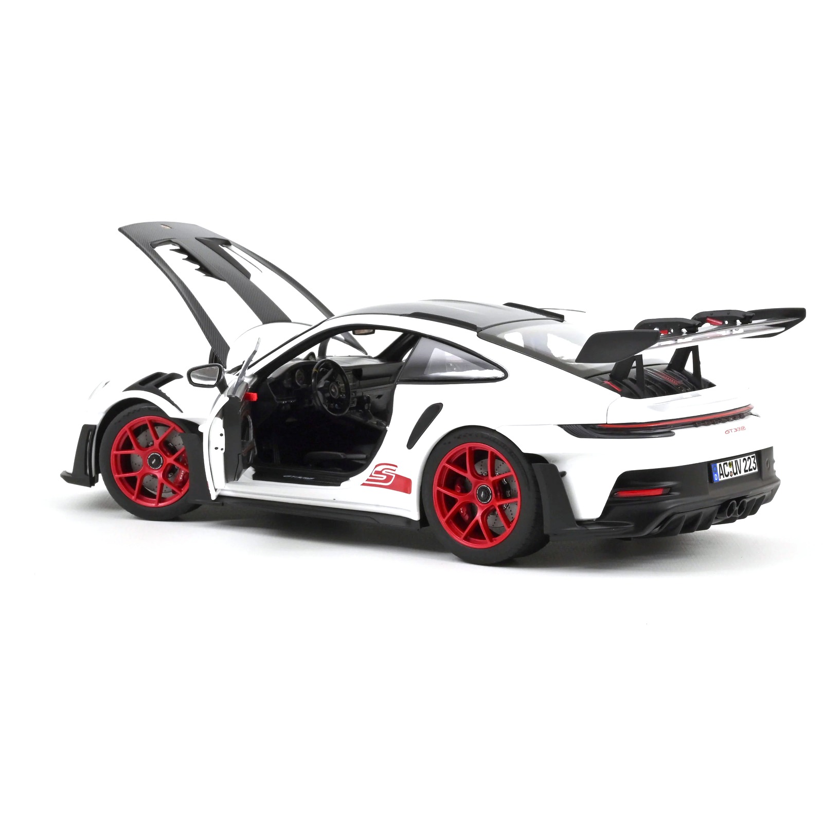 Porsche 911 GT3 RS Weissach Package 2022 white/red 1:18 Norev