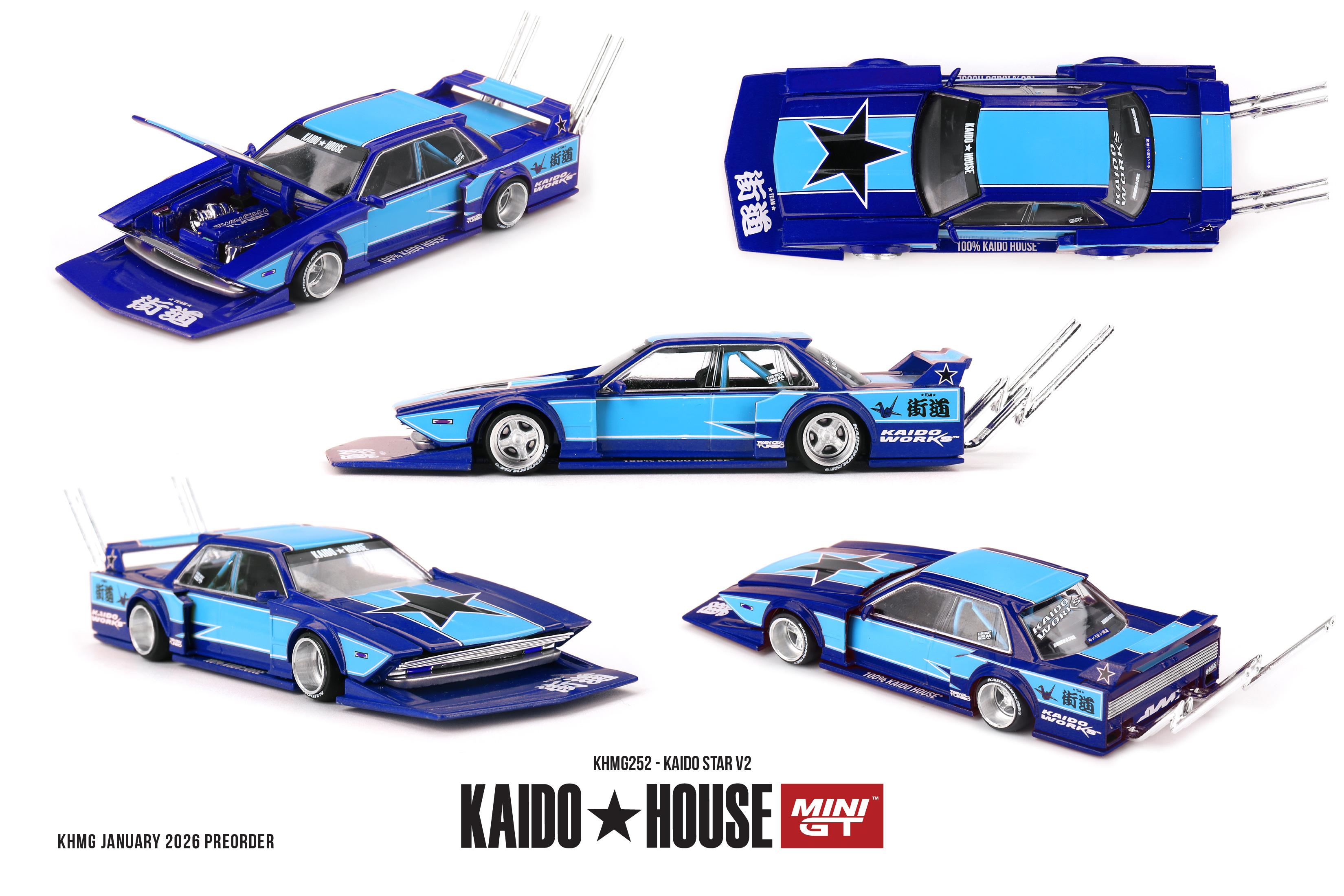 Kaido Star V2 1985 1:64 Mini GT