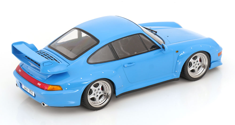 Porsche 911 993 GT2 Coupe 1996 Speedline Rims light blue 1:18 KK Scale