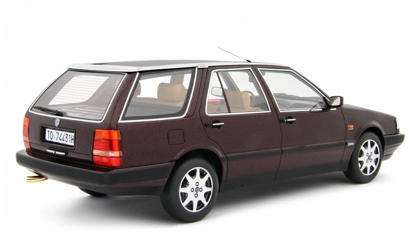 Lancia Thema Station Wagon T.D. 1988-92 amaranth 1:18 Laudoracing Model
