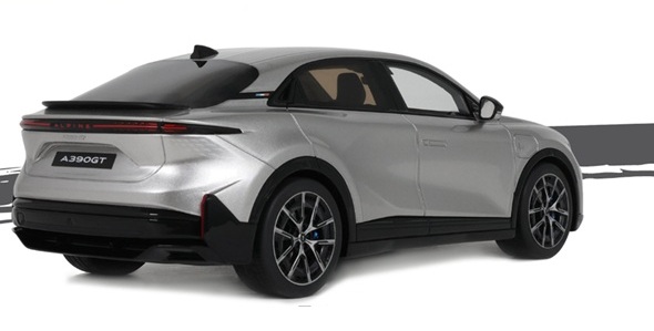 Alpine A390 GT 2025 argent mercure 1:18 OttOmobile