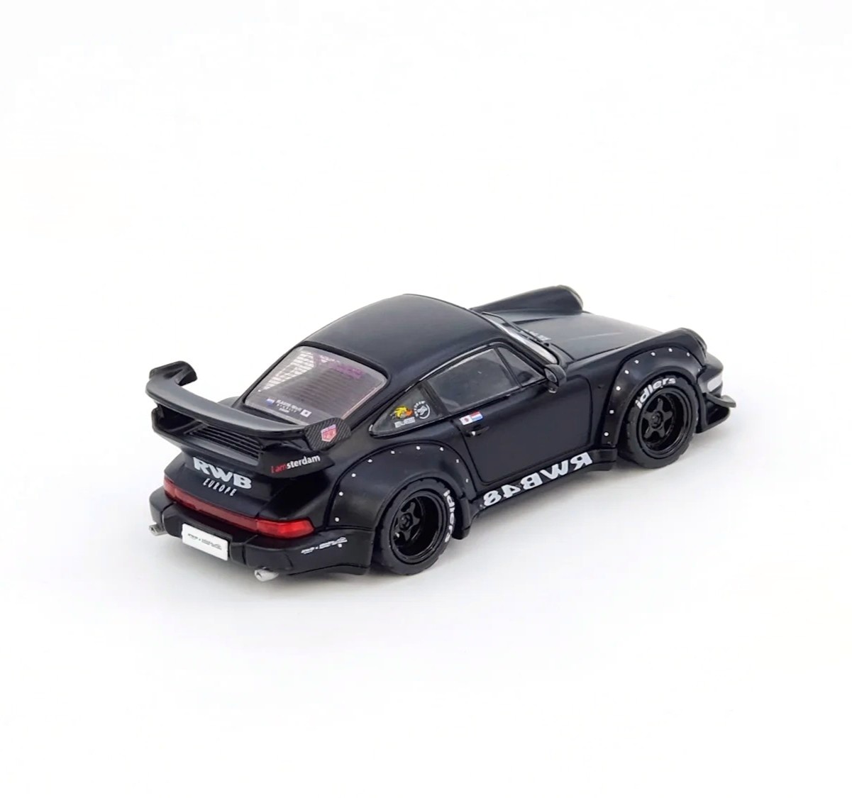 Porsche RWB 964 black matt 1:64 Inno Models