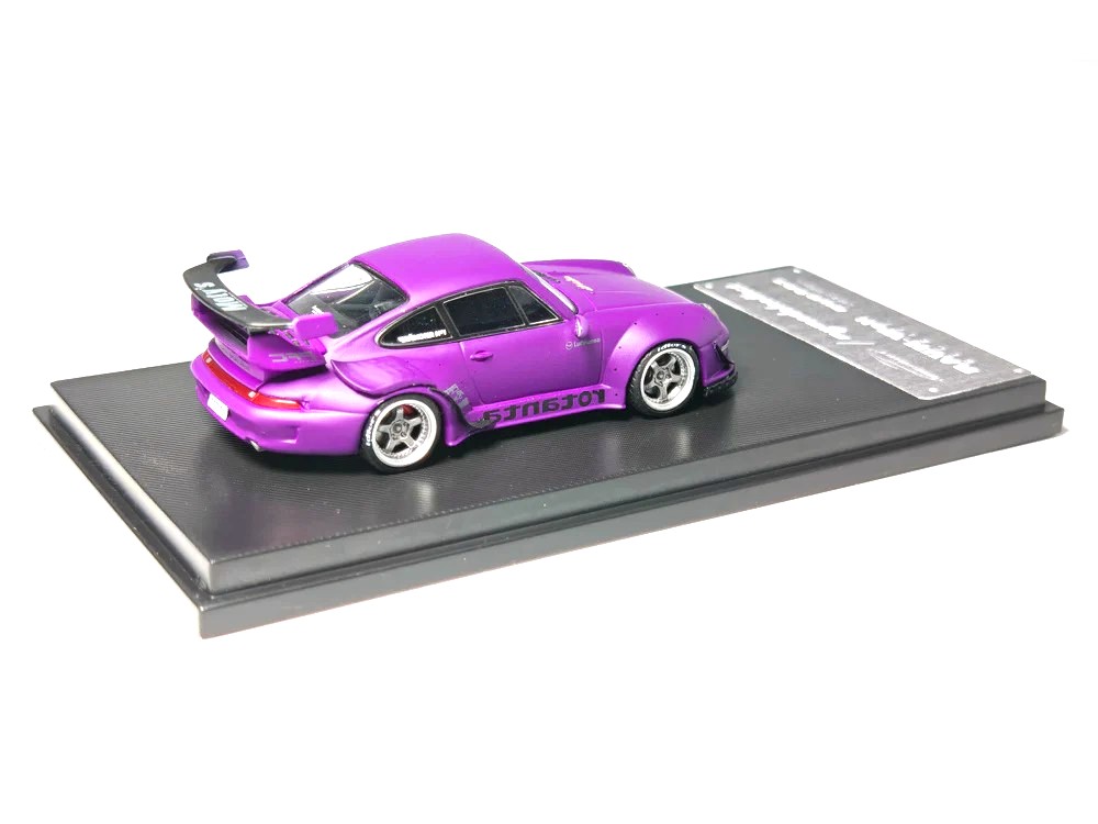 Porsche RWB 993 With High Wing matte purple 1:64 My Model Collect