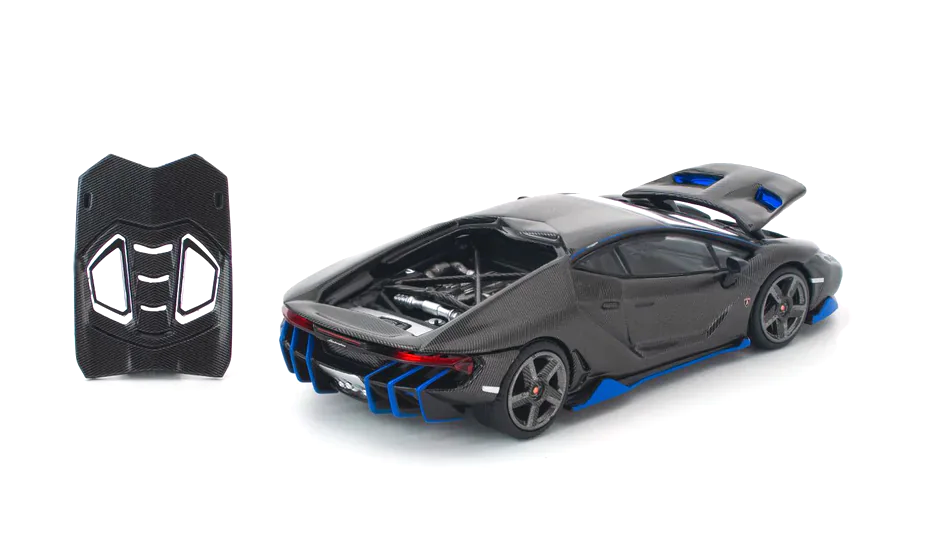 Lamborghini Centenario carbon/blue 1:64 Pop Race