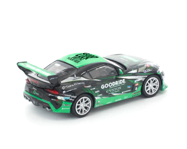 Toyota Pandem GR Supra *Goodride* black/green 1:64 Pop Race