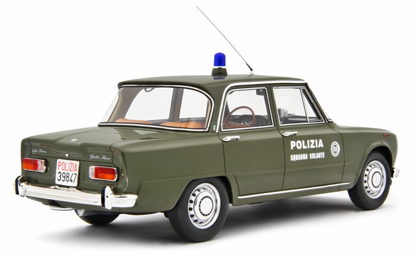 Alfa Romeo Giulia Super 1969 *Polizia Squadra Volante* green 1:18 Laudoracing Model