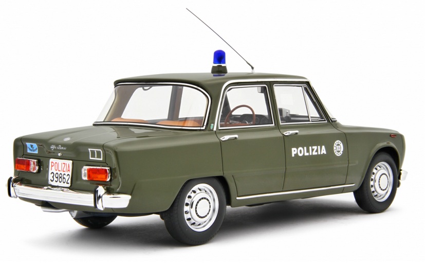 Alfa Romeo Giulia Super 1969 *Polizia* green 1:18 Laudoracing Model