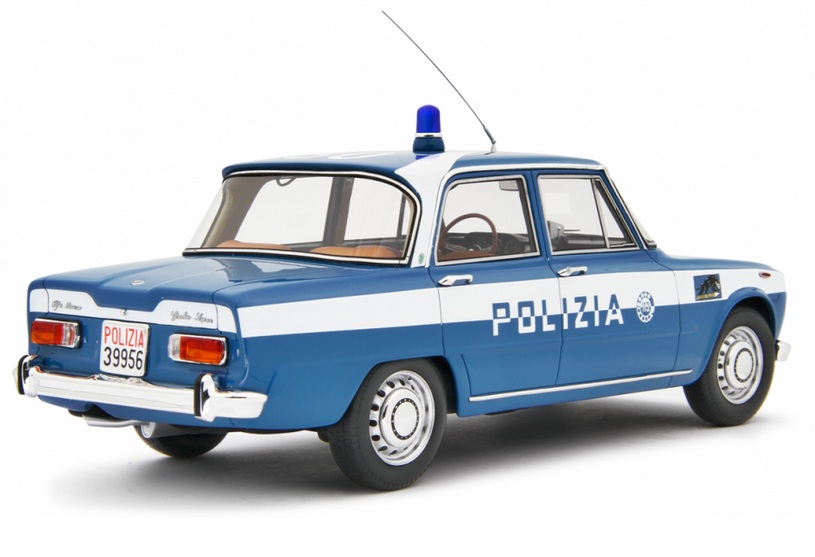 Alfa Romeo Giulia Super 1969 *Polizia* blue/white 1:18 Laudoracing Model