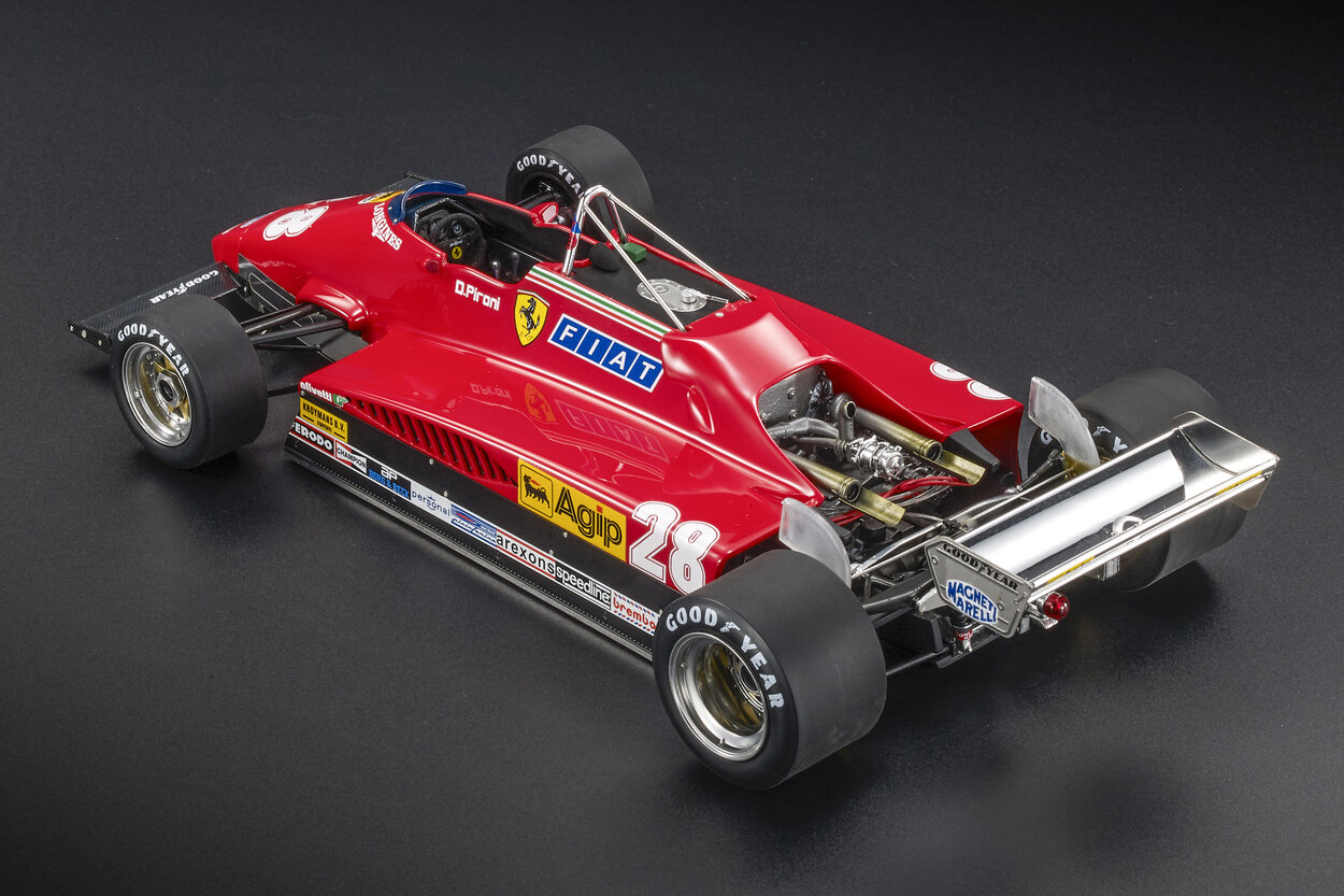 Ferrari F1 126C2 late version #28 D.Pironi Winner Holland Zandvoort GP 1982 1:18 GP Replicas