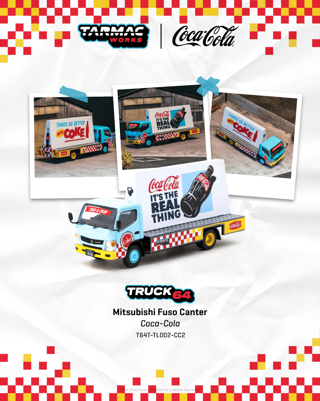 Mitsubishi Fuso Canter Advertisement Truck *Coca-Cola* 1:64 Tarmac