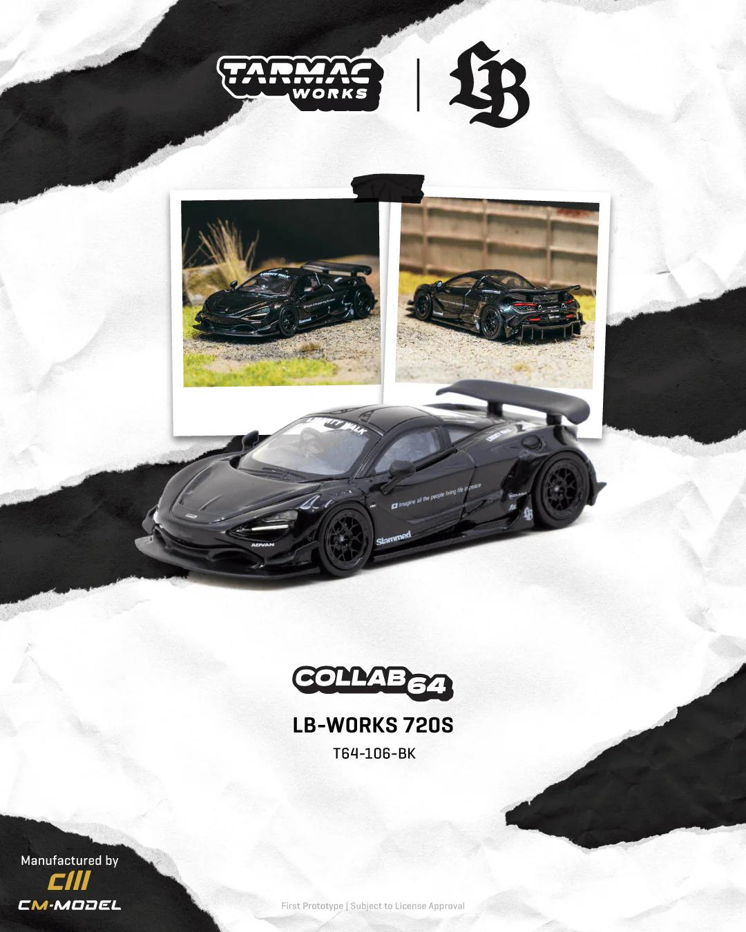 McLaren 720S *LB-Works* black 1:64 Tarmac