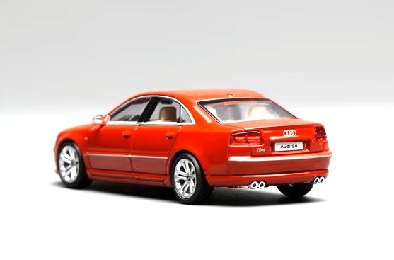 Audi A8 2008 red 1:64 Motorhelix