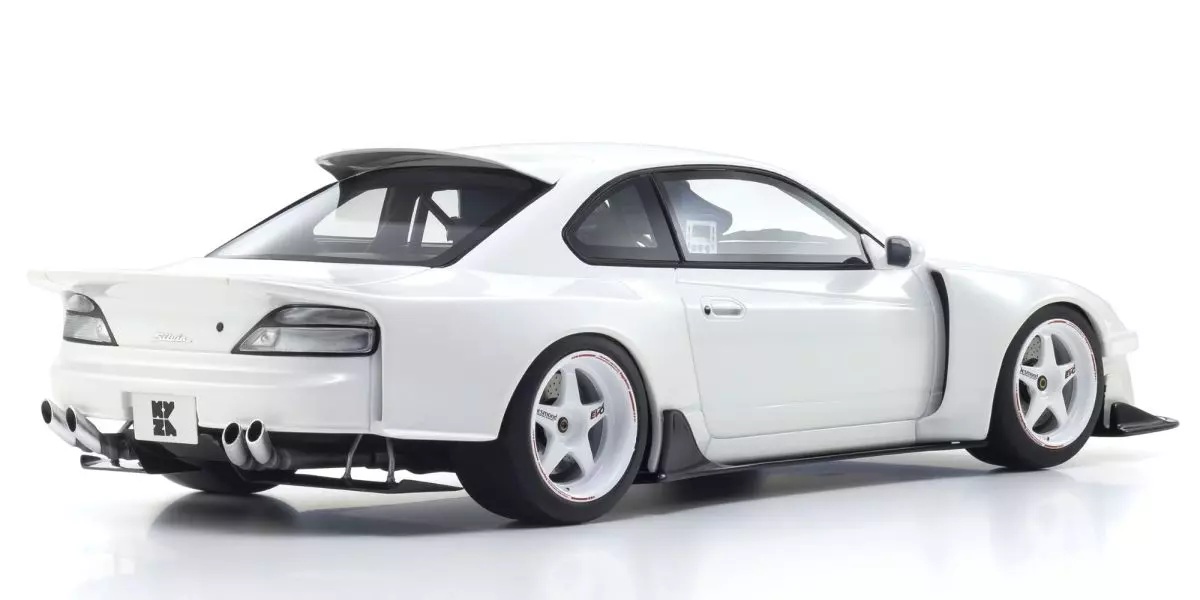 Nissan Silvia S15 Khyzyl Saleem Coupe 2002 white 1:18 Kyosho