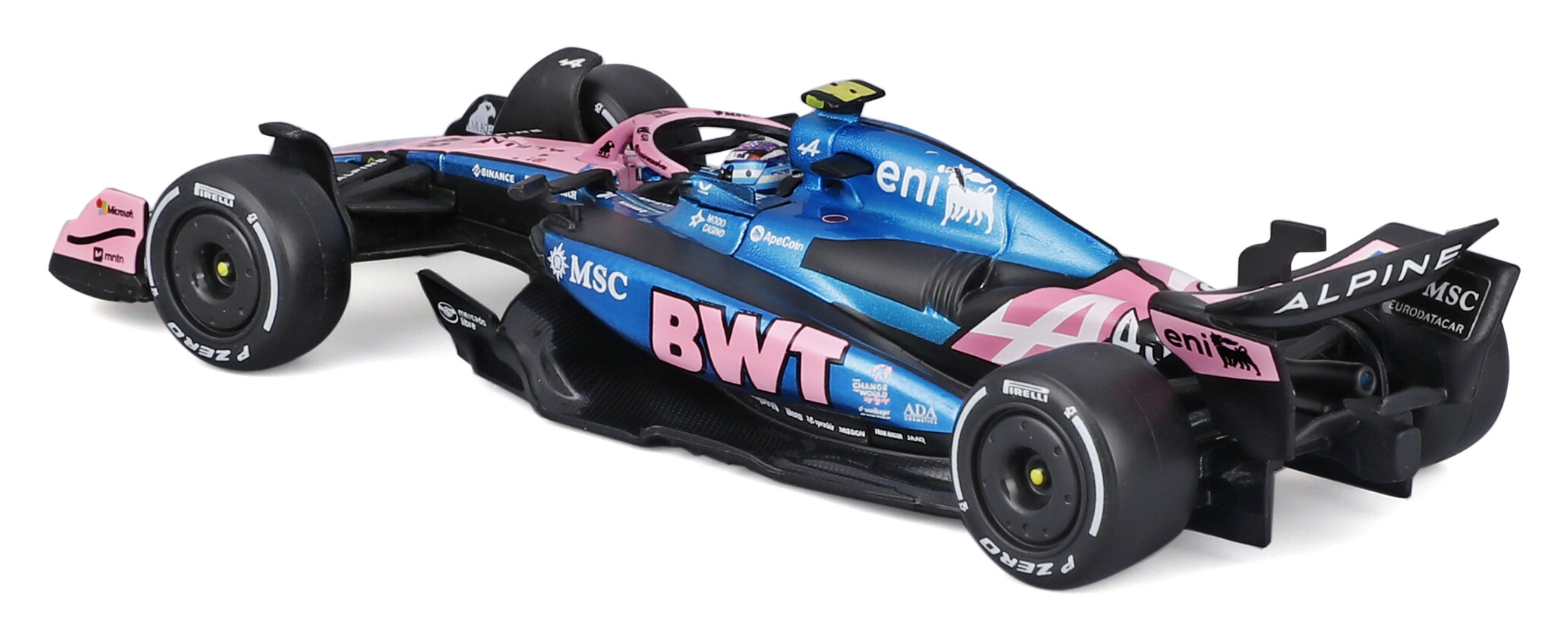 BWT Alpine A525 #43 Franco Colapinto 2025 with Helmet 1:43 Bburago