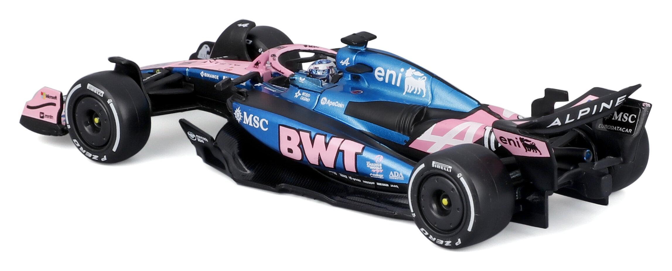 BWT Alpine A525 #10 Pierre Gasly 2025 with Helmet 1:43 Bburago