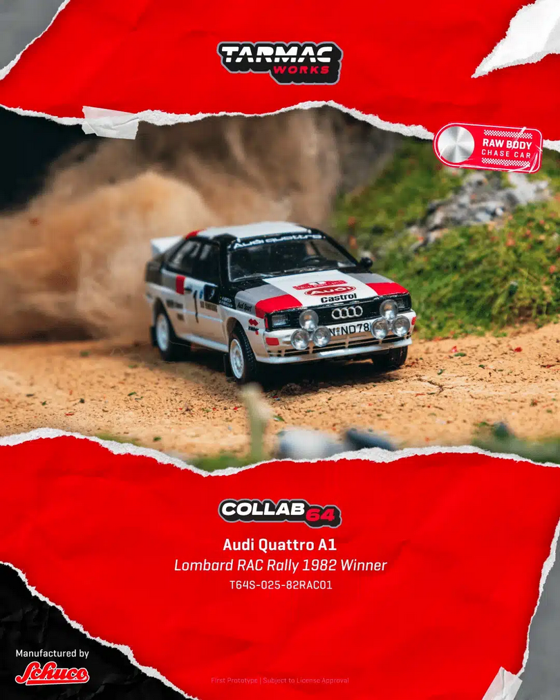 Audi Quattro A1 #1 M.Hannu/H.Arne Winner Lombard RAC Rally 1982 1:64 Tarmac