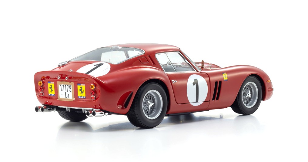 Ferrari 250 GTO 3.0L V12 Coupe #1 P.Rodriguez/R.Rodriguez Winner 1000KM Paris 1962 1:18 Kyosho