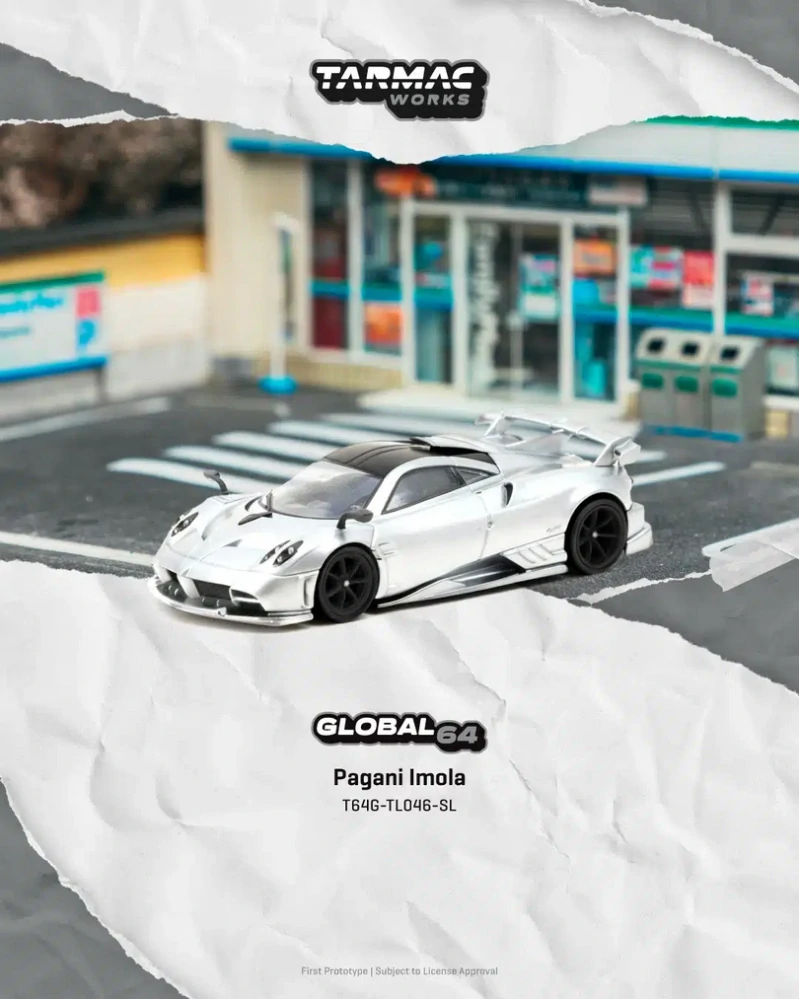 Pagani Imola matt silver 1:64 Tarmac
