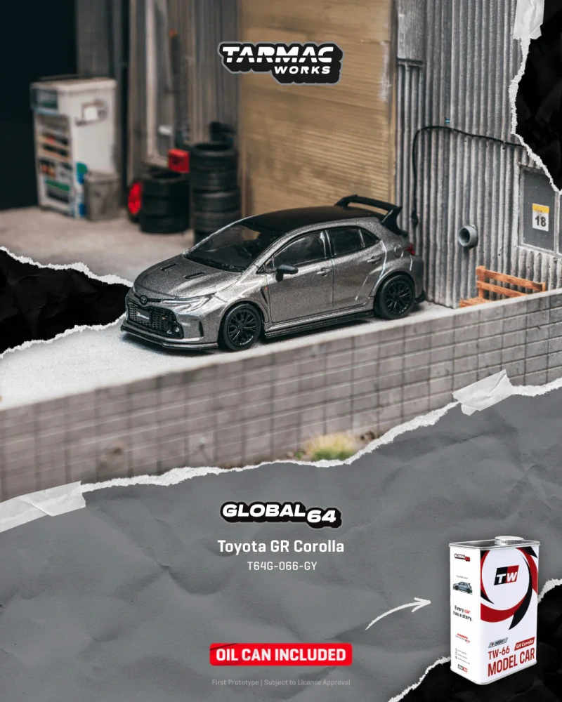 Toyota GR Corolla grey 1:64 Tarmac
