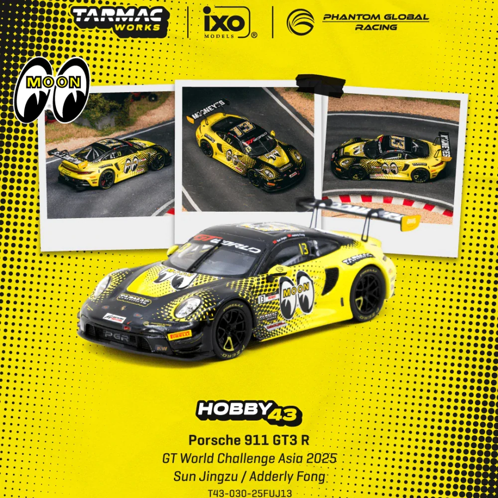 Porsche 911 GT3 R Phantom Global Racing #13 S.Jingzu/A.Fong GT World Challenge Asia 2025 1:43 Tarmac