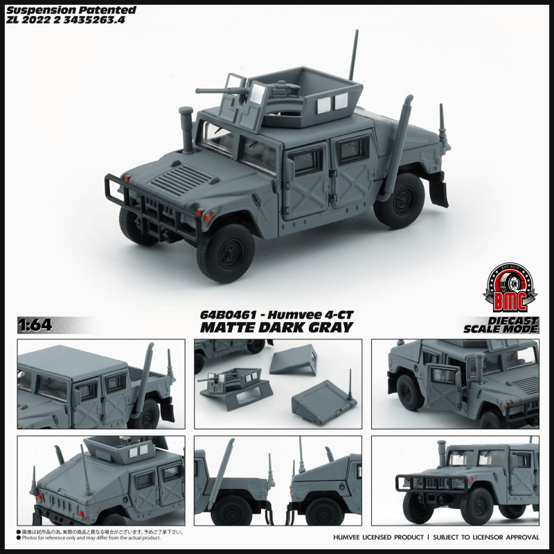 AM General Humvee 4-CT matte dark 1:64 BM Creations