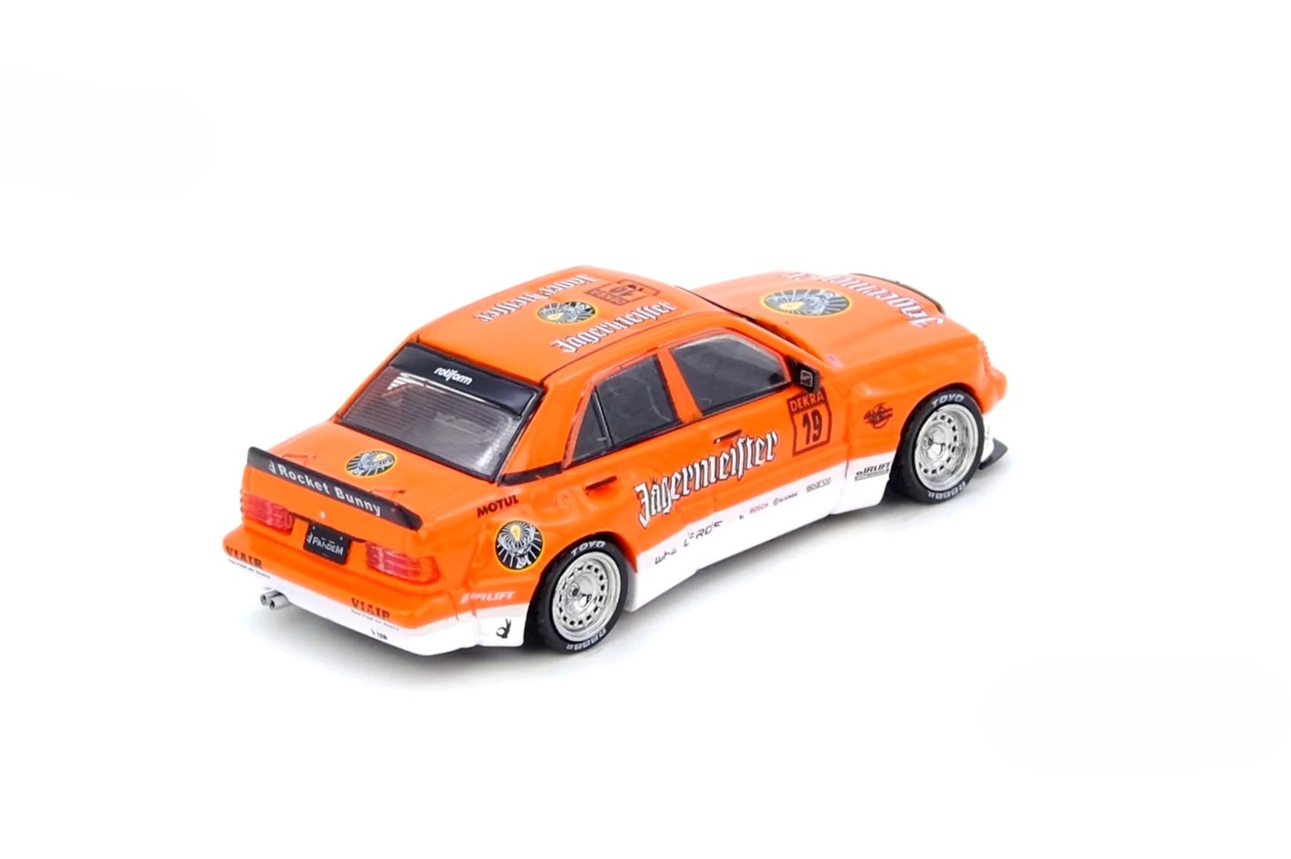 Mercedes-Benz 190E Rocket Bunny Pandem "Jagermeister" 1:64 Inno Models