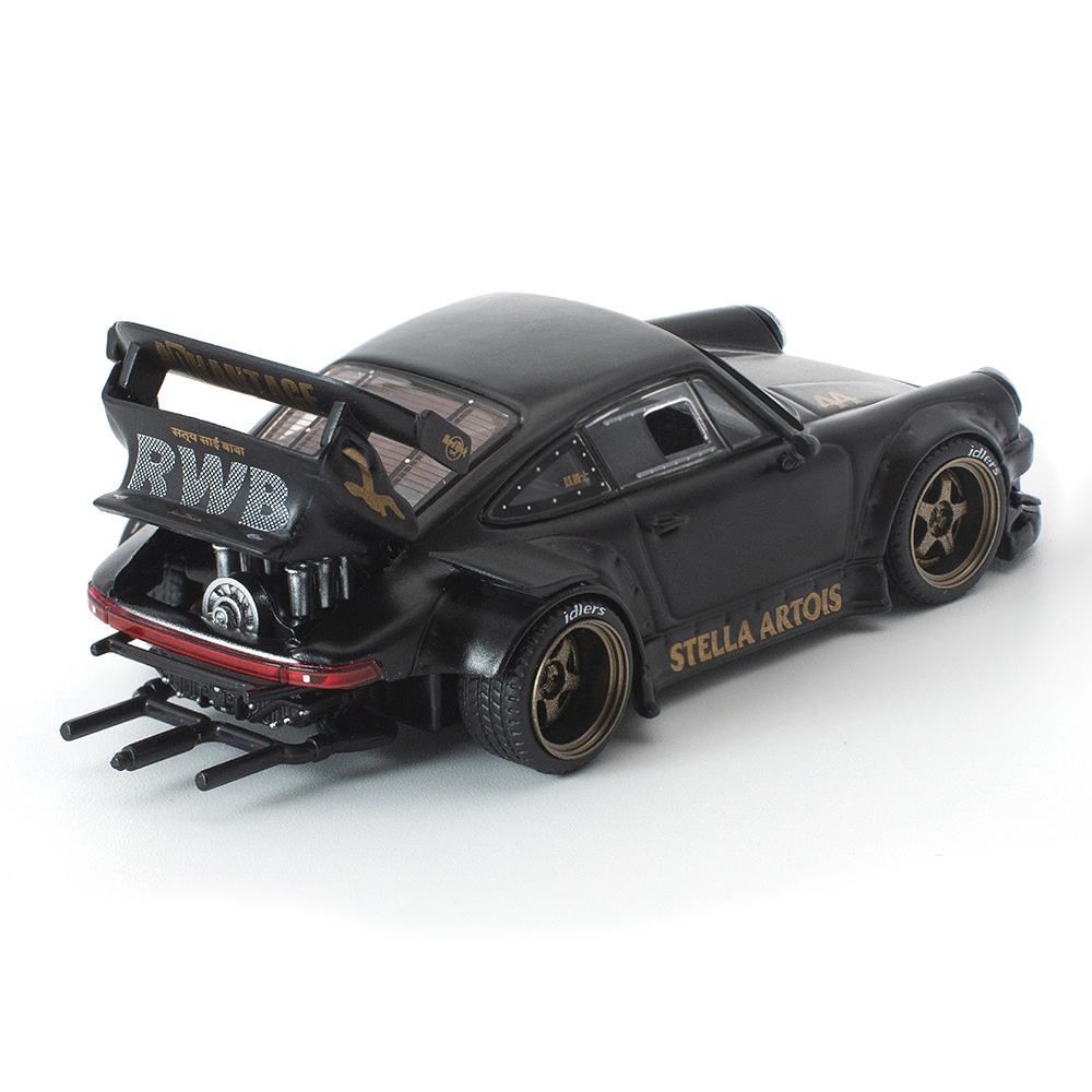 Porsche RWB 930 *STELLA ARTOIS* matte black 1:64 Pop Race Limited