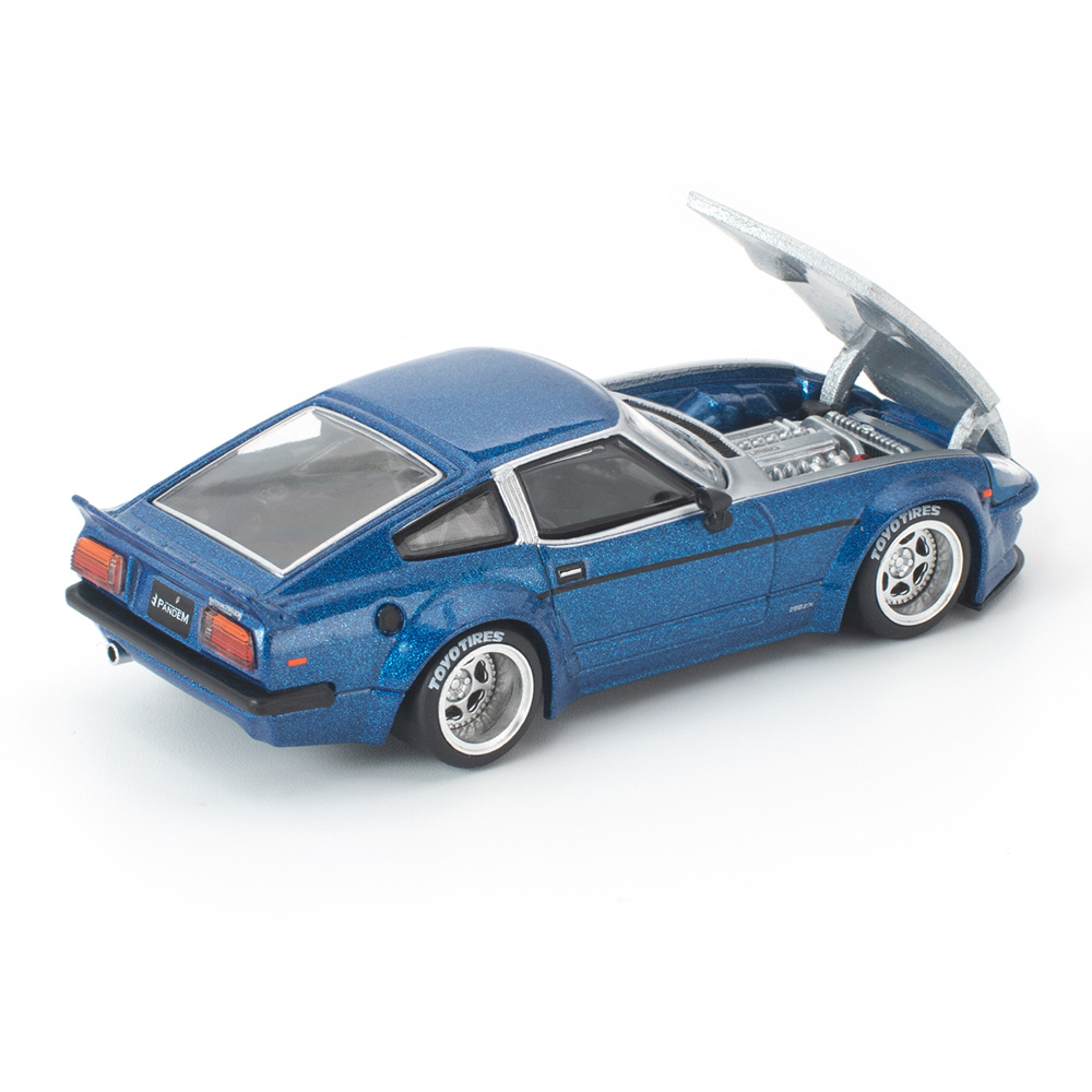 Datsun 280ZX PANDEM blue 1:64 Pop Race Limited