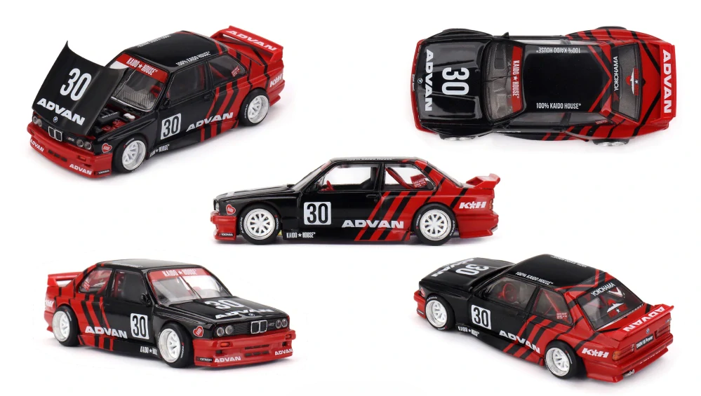 BMW M3 (E30) Kaido Works ADVAN 2025 1:64 Mini GT