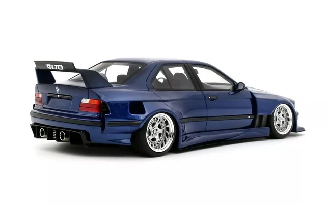 BMW E36 LTO Sedan Turbo Khyzyl Saleem 2023 avus blue 1:18 OttOmobile