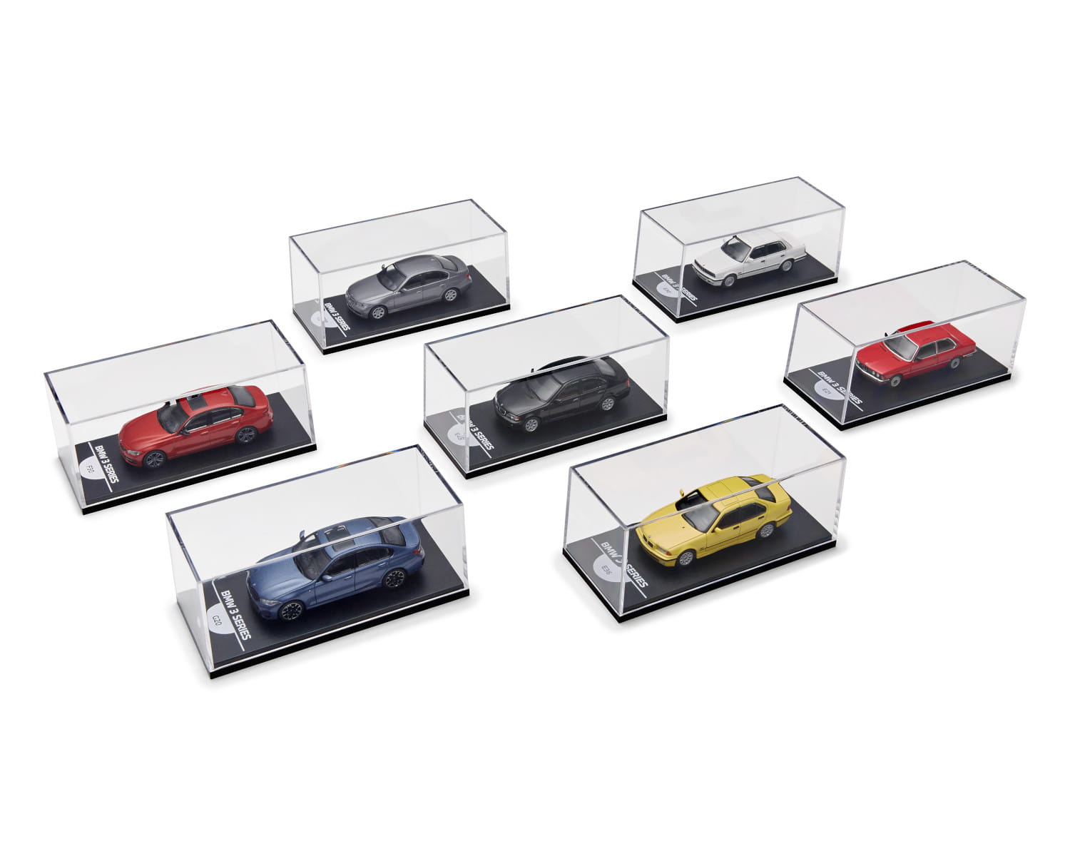 BMW Collection 50 Years Of 3 Series Set 1:64 Minichamps