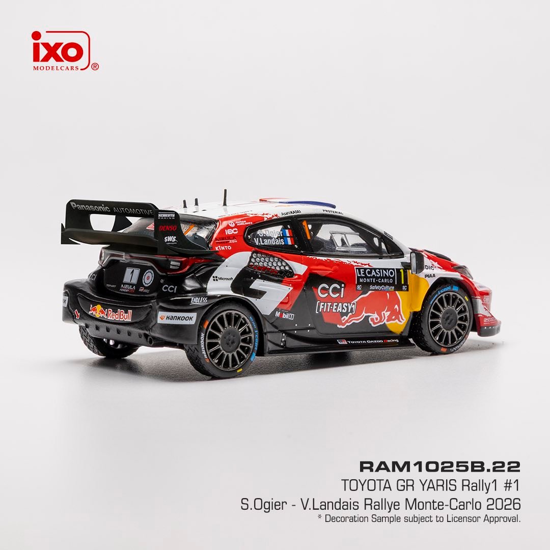 Toyota GR Yaris Rally1 #1 S.Ogier/V.Landais Rallye Monte Carlo 2026 1:43 Ixo Models