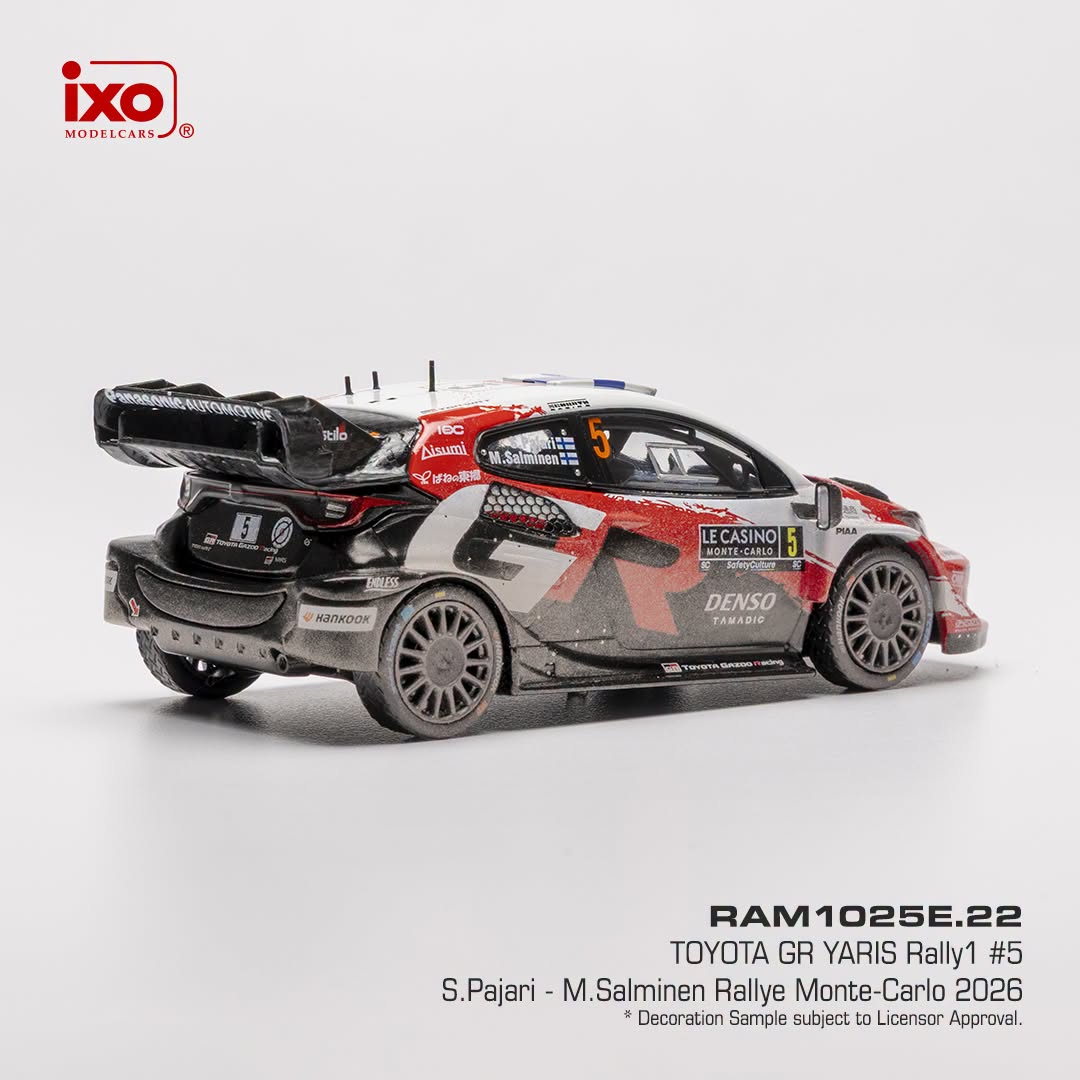 Toyota GR Yaris Rally1 #5 S.Pajari/M.Salminen Rallye Monte Carlo 2026 1:43 Ixo Models