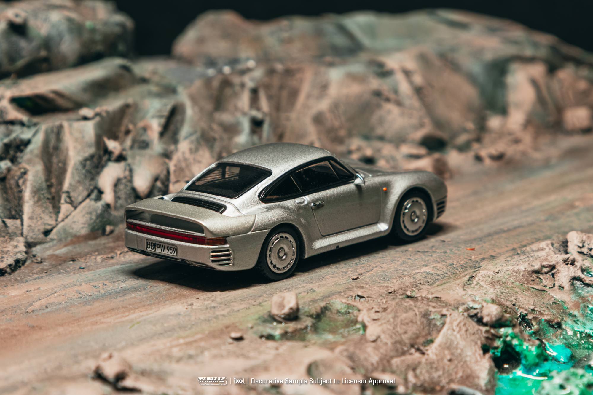 Porsche 959 1989 silver 1:64 Tarmac