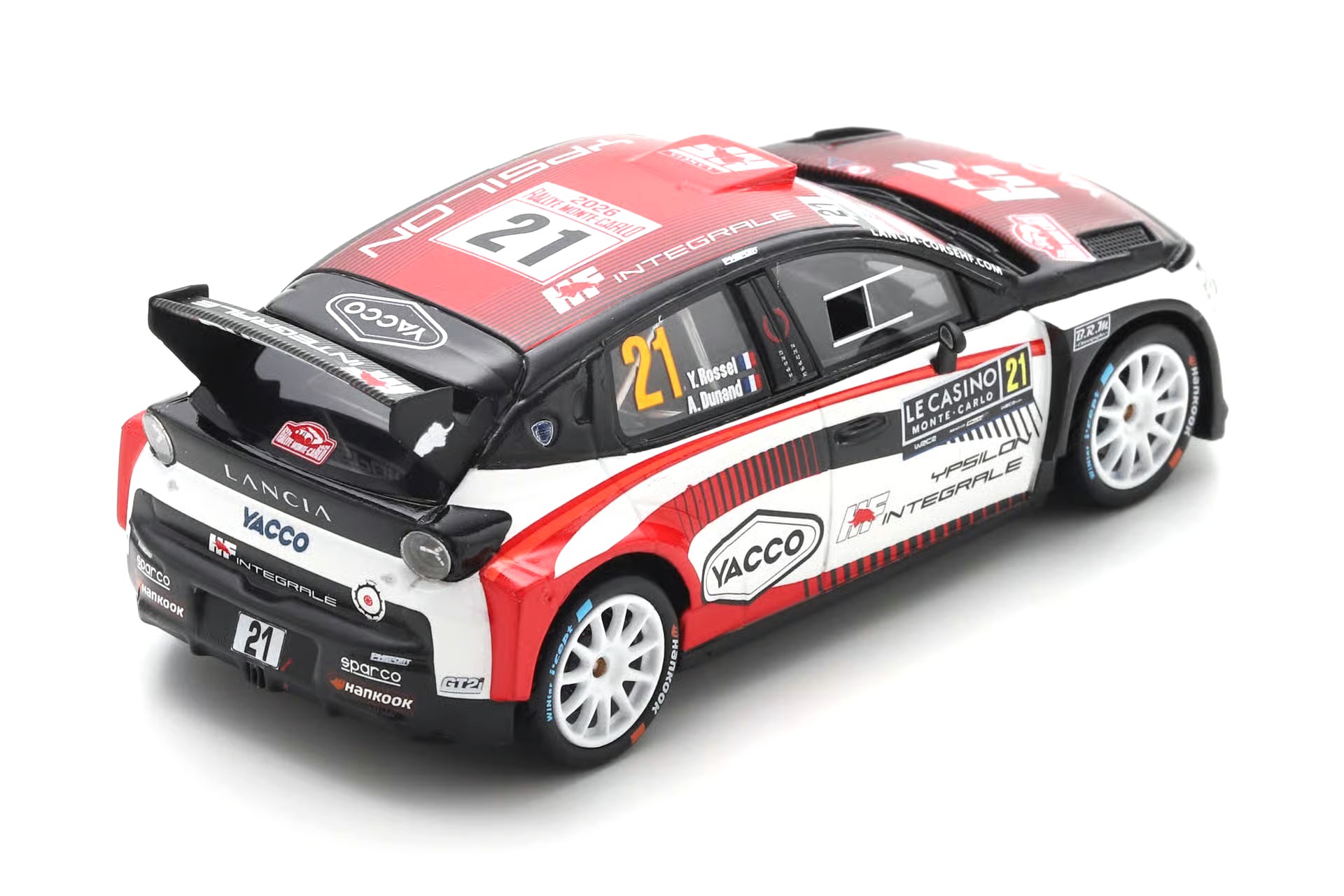 Lancia Ypsilon HF #21 Rossel/Dunand Rallye Monte Carlo 2026 1:43 Spark