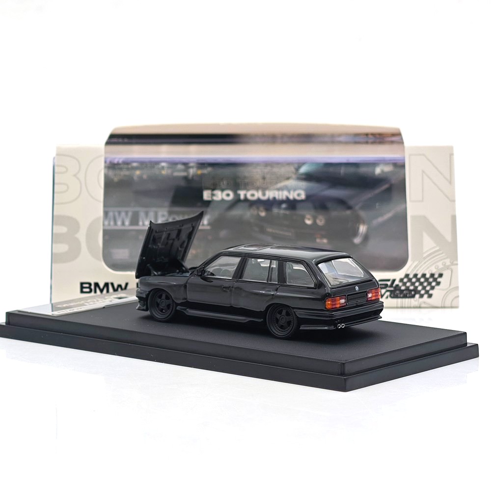 BMW E30 Touring Wagon Wide-Body black 1:64 Mortal Model