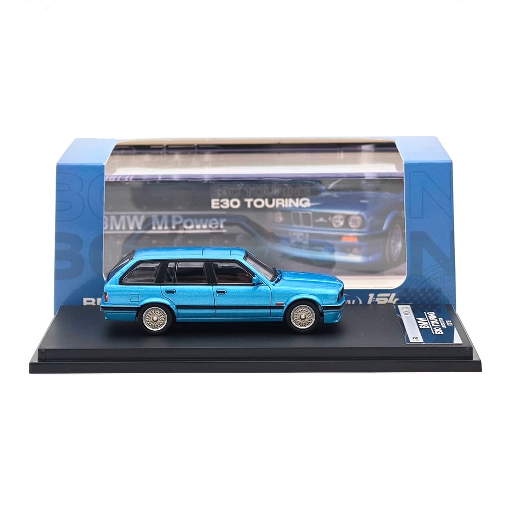 BMW E30 Touring Wagon blue 1:64 Mortal Model