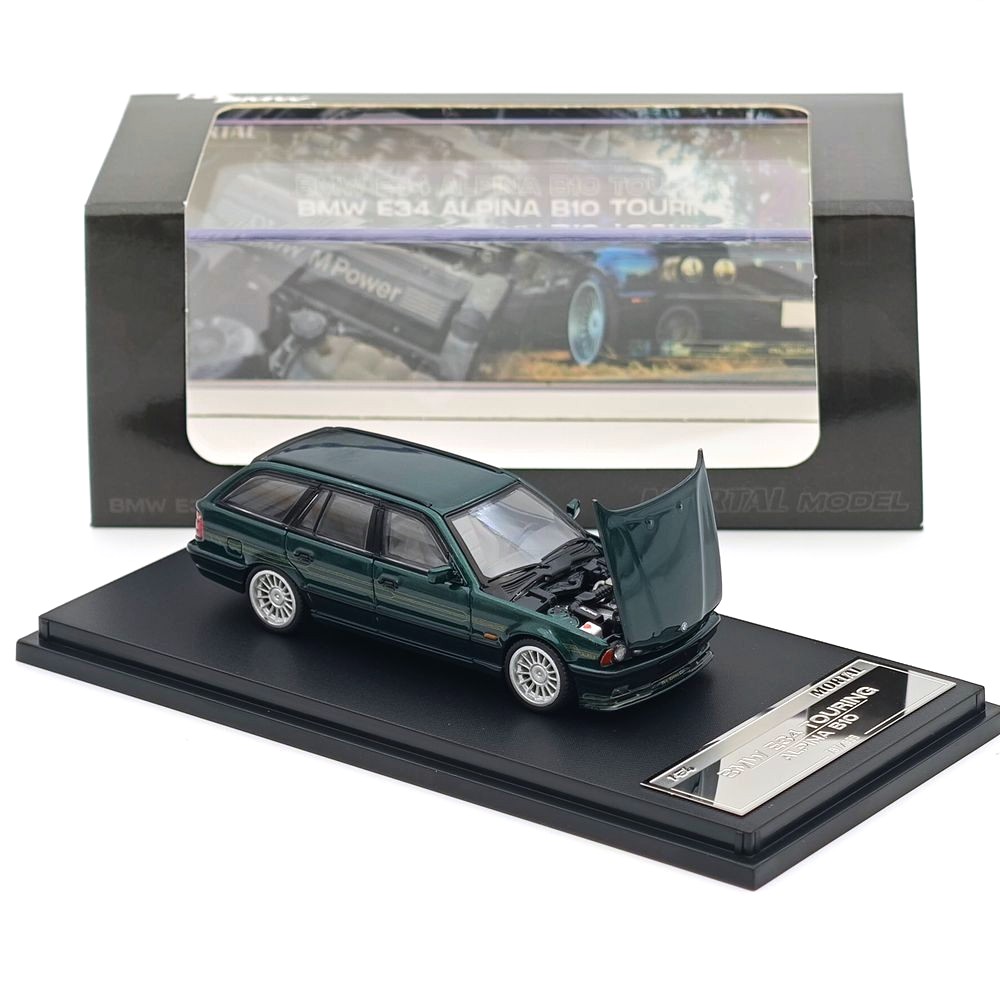BMW E34 Alpina B10 Touring pearl green 1:64 Mortal Model