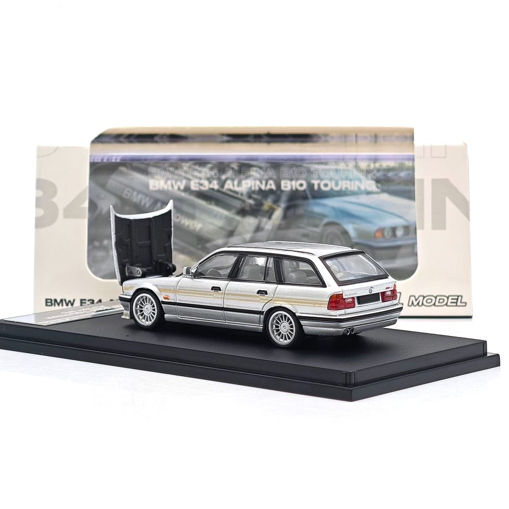 BMW E34 Alpina B10 Touring argent 1:64 Mortal Model