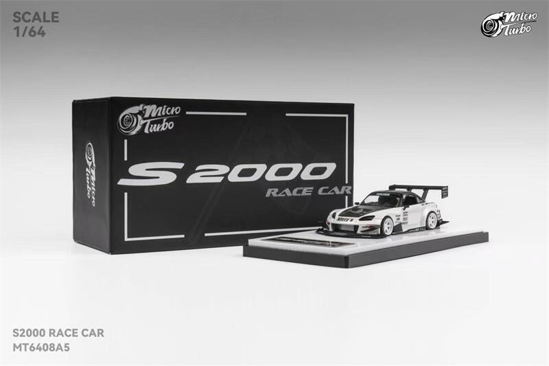 Honda S2000 Race Car white metallic 1:64 Microturbo